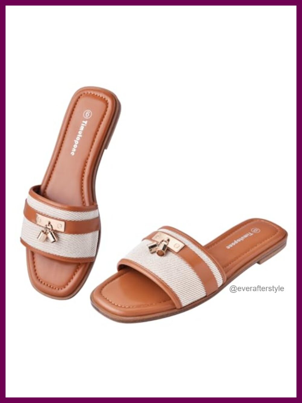 Womens Flat Slide Sandals Square Open Toe Slip On Dressy Summer